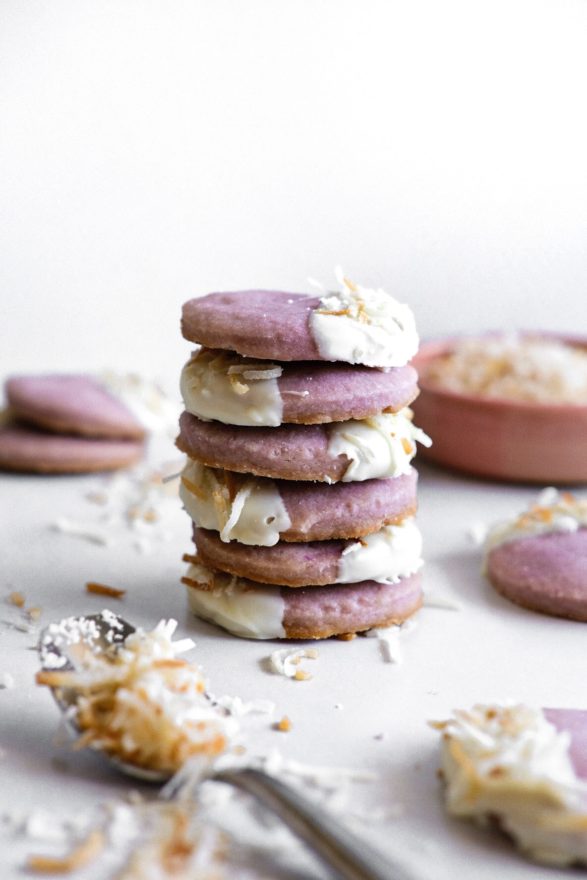 Taro Coconut Shortbread Cookies – One Happy Bite