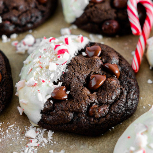 The BEST Peppermint Mocha Cookies - One Happy Bite