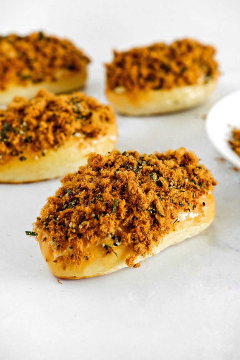 Pork Floss (Rousong) Furikake Buns One Happy Bite