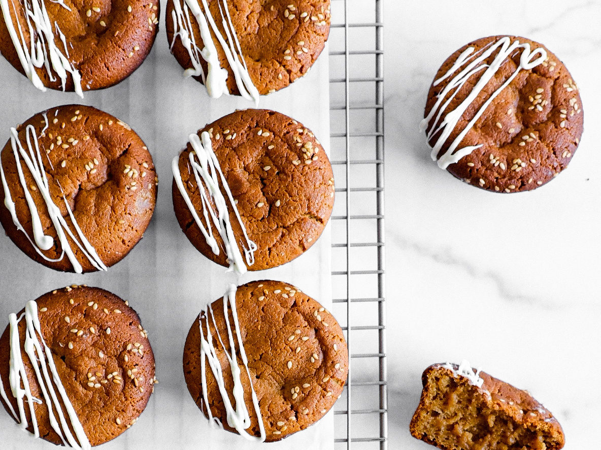 Miso-Tahini-Mochi-Muffins