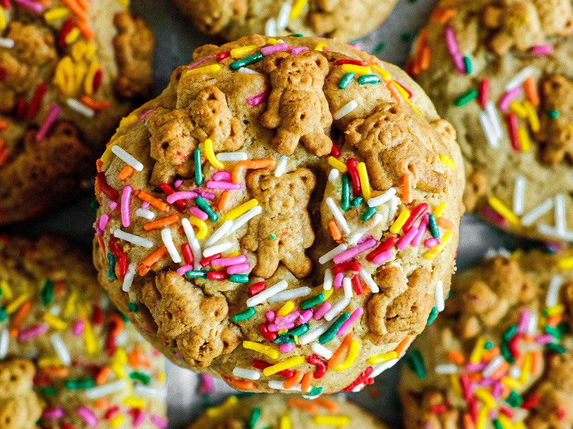 Teddy-Graham Funfetti-Stuffed-Cookie-Butter-Cookies