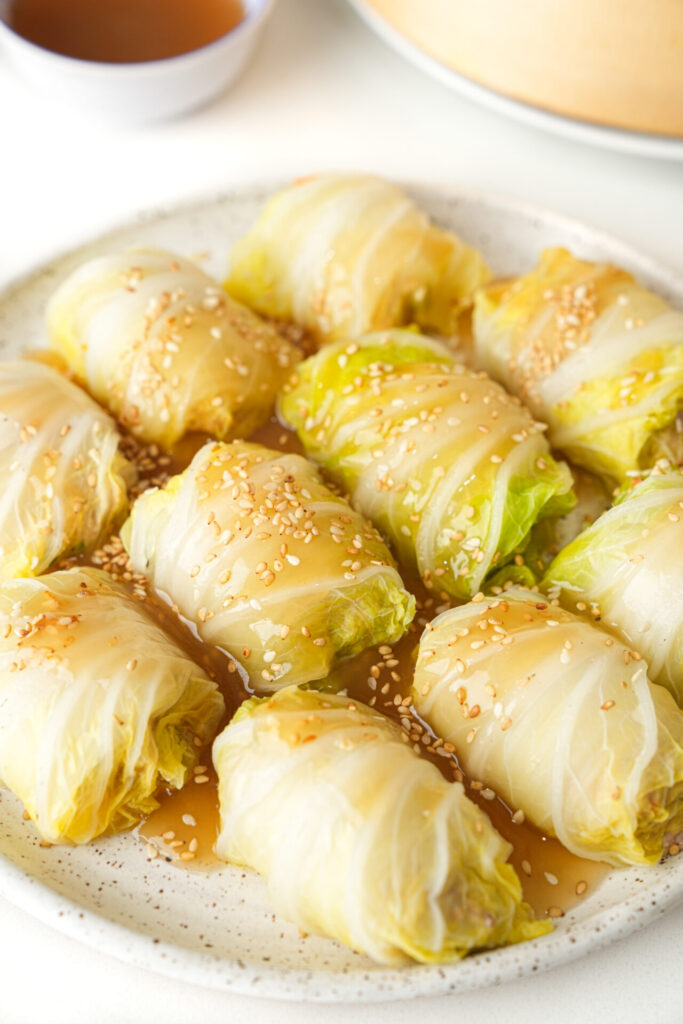 Healthy Steamed Cabbage Rolls