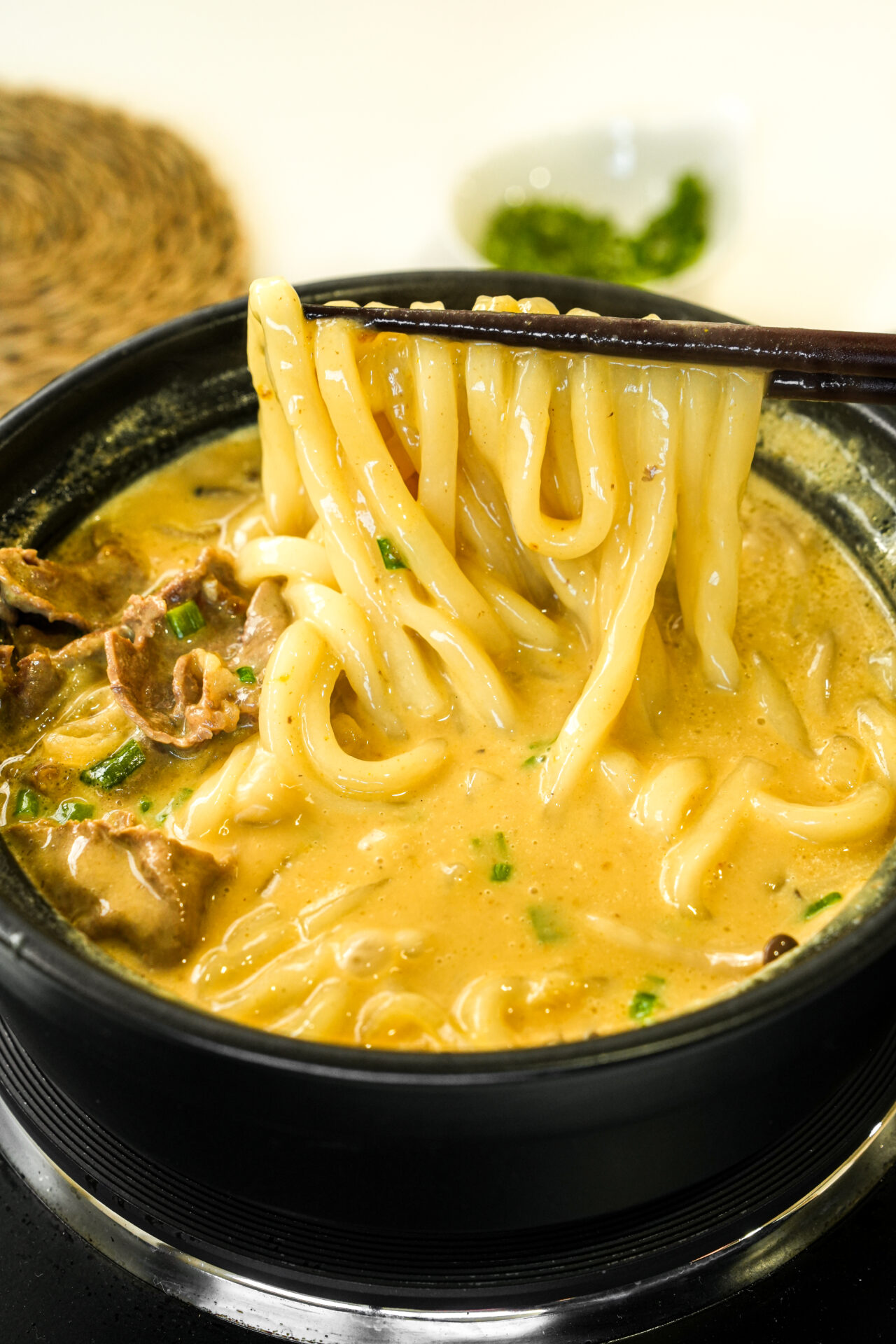 Milk Curry Udon Noodle Soup