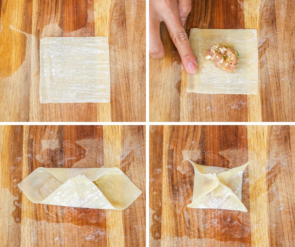 how to fold wontons