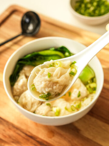 easy one pot wonton soup