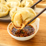 Korean kimchi mandu dumpling