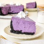 Ube Cheesecake with Oreo Crust