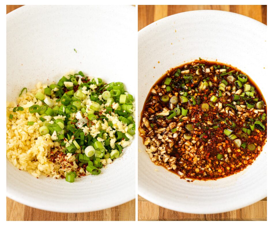 combine aromatics to make chili oil 