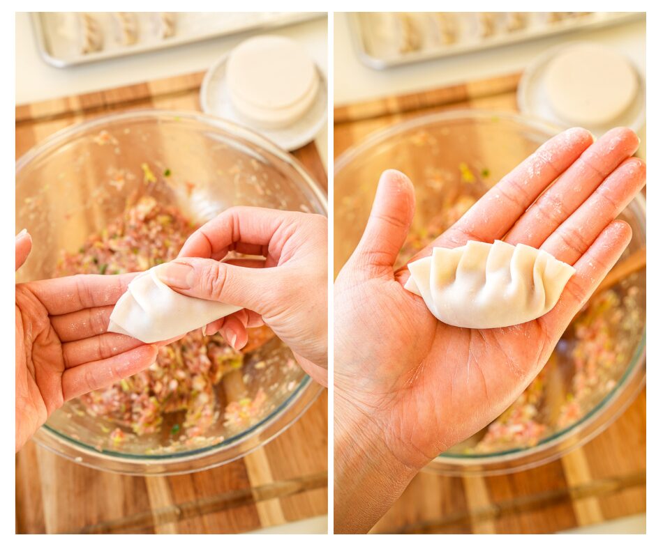 how to fold dumplings