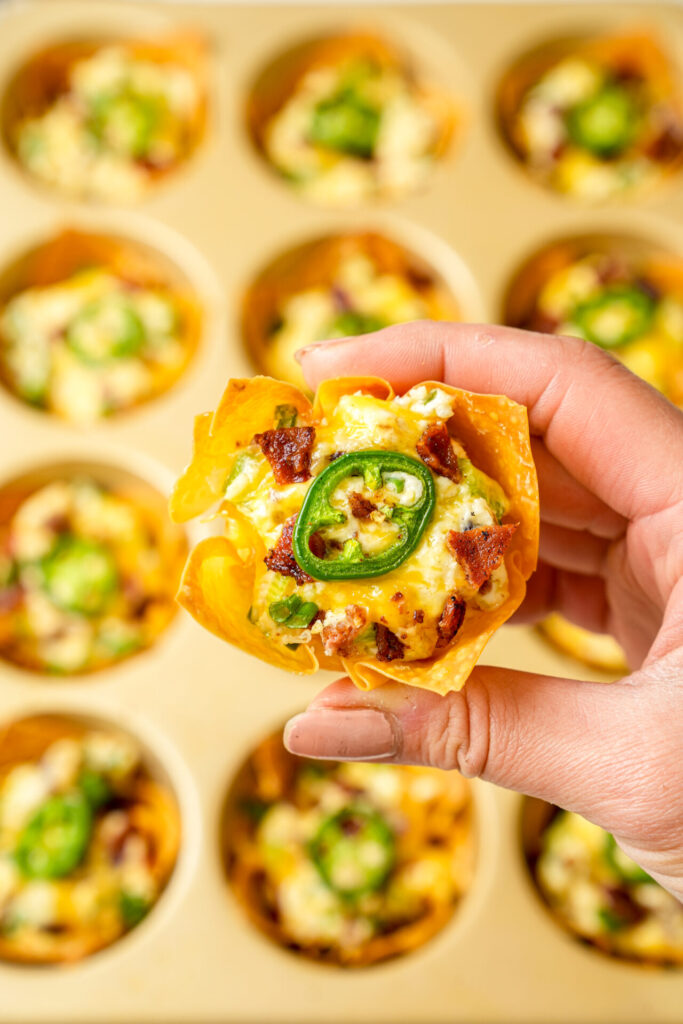 jalapeno popper wonton cups