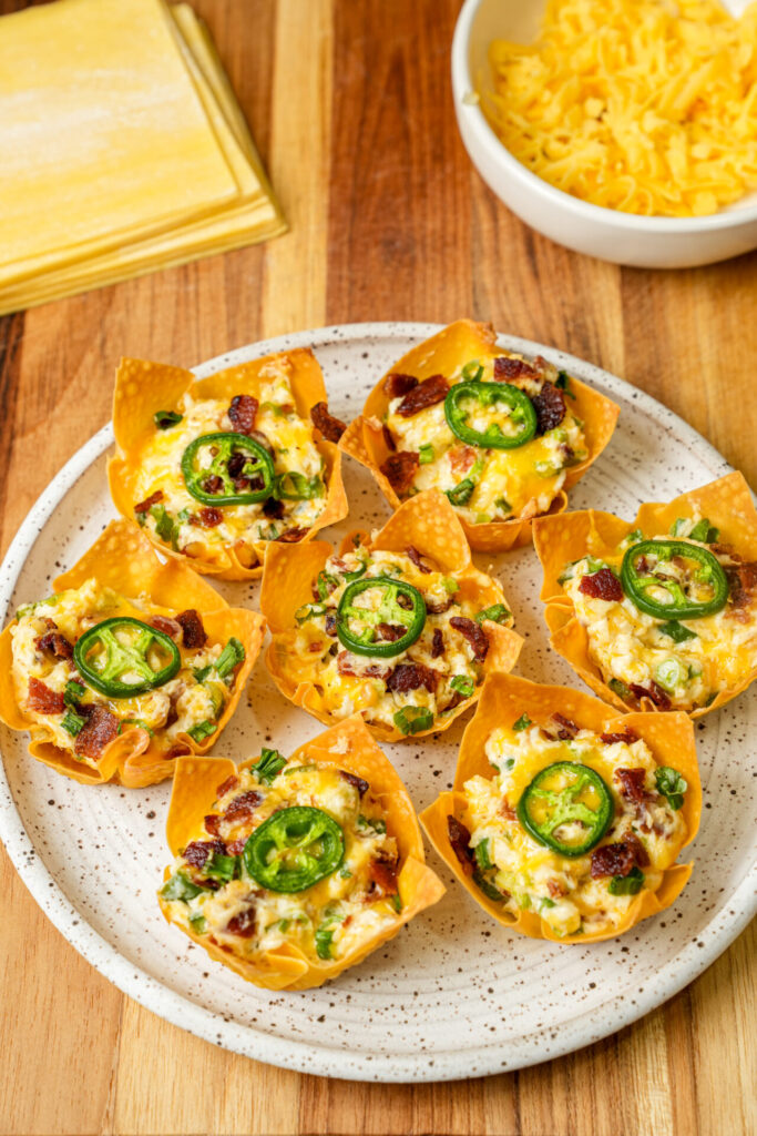 jalapeno popper wonton cups