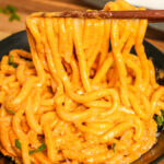 creamy gochujang udon noodles