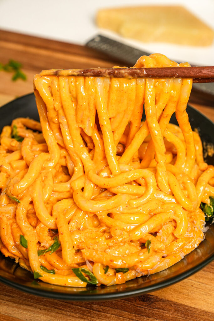 Creamy Gochujang Udon Noodles