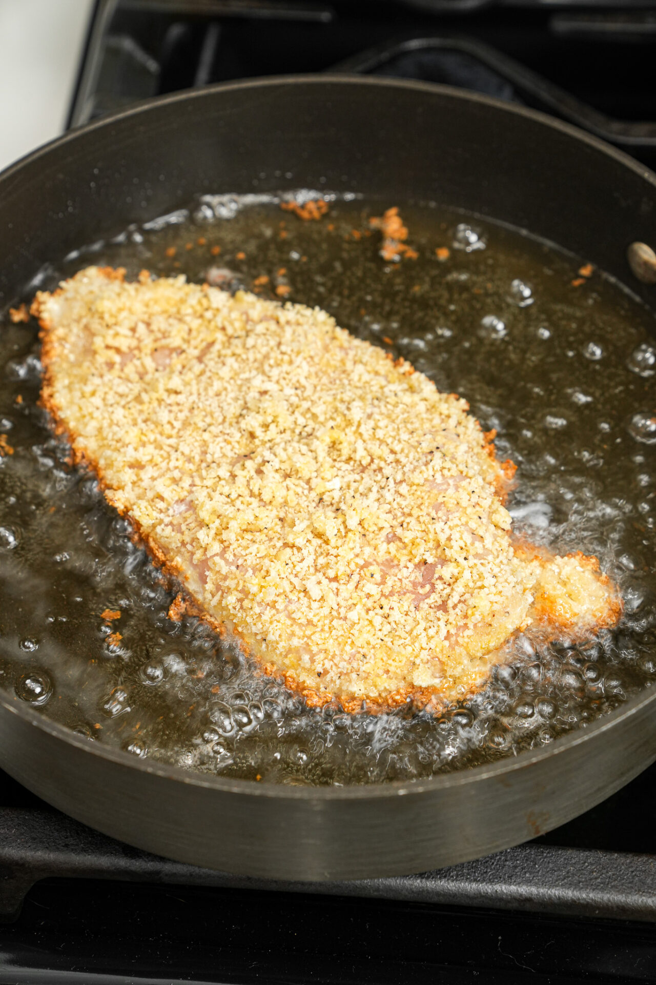 frying chicken breast for chicken katsu curry