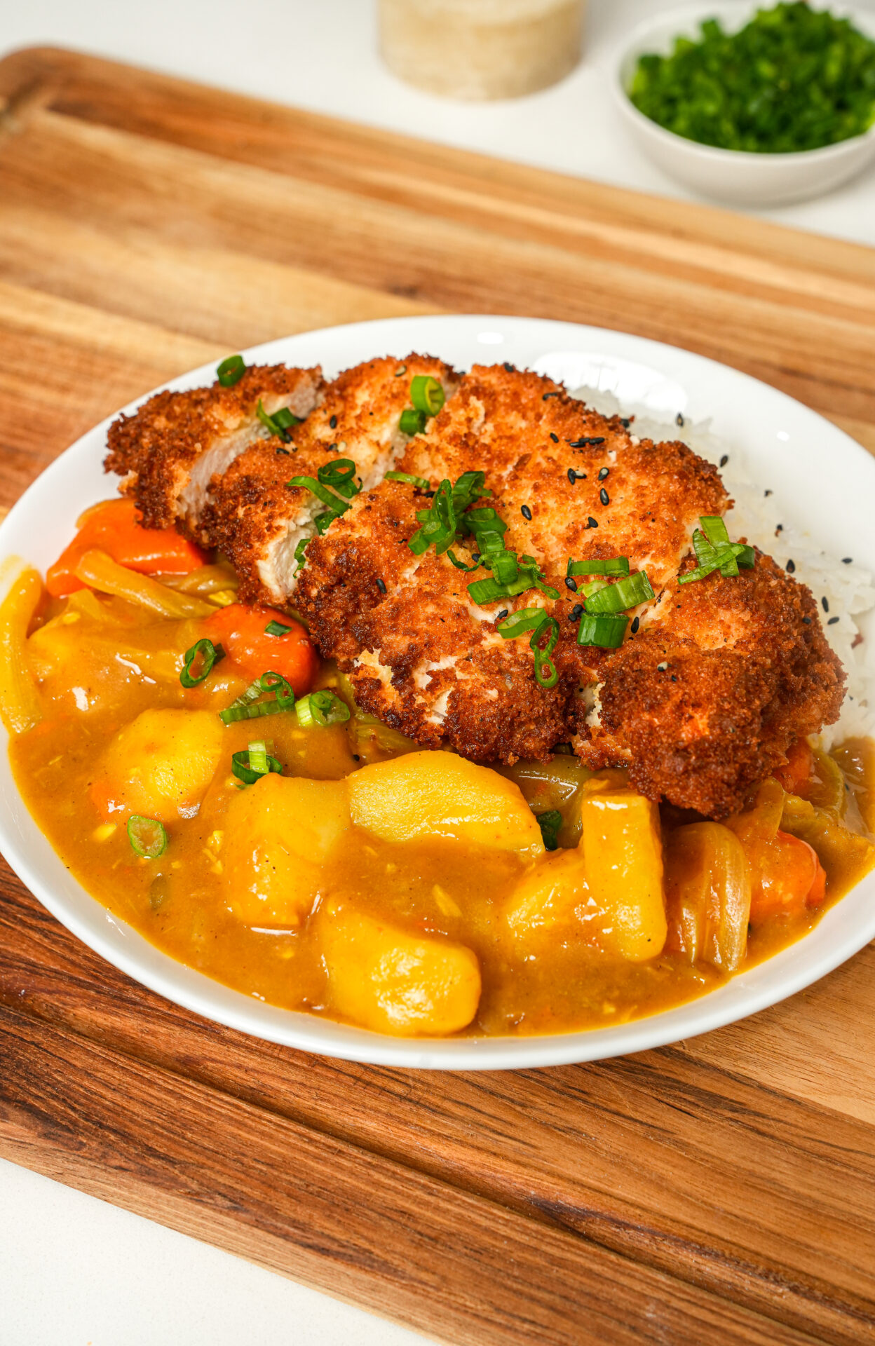 Japanese Chicken Katsu Curry with rice