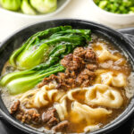 MiLa easy braised beef noodle soup with dumplings