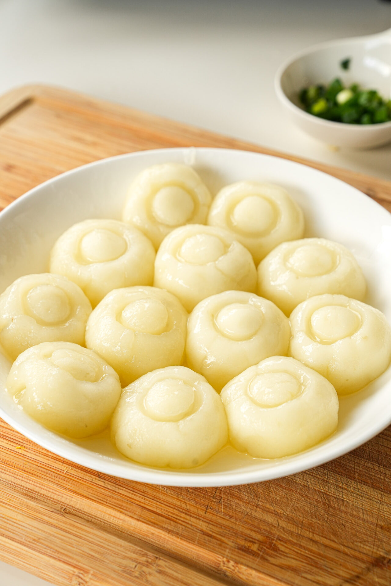 transfer potato noodles to a bowl