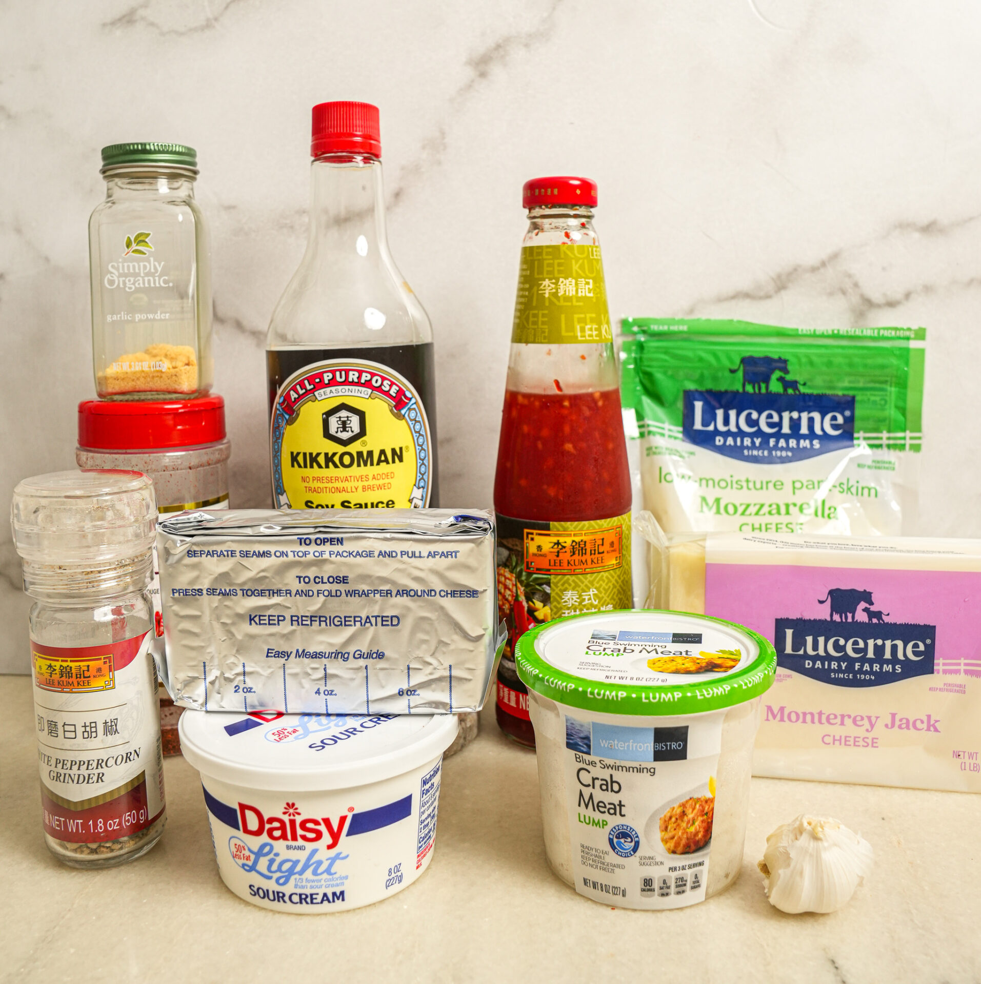 ingredients to make the best crab rangoon dip recipe