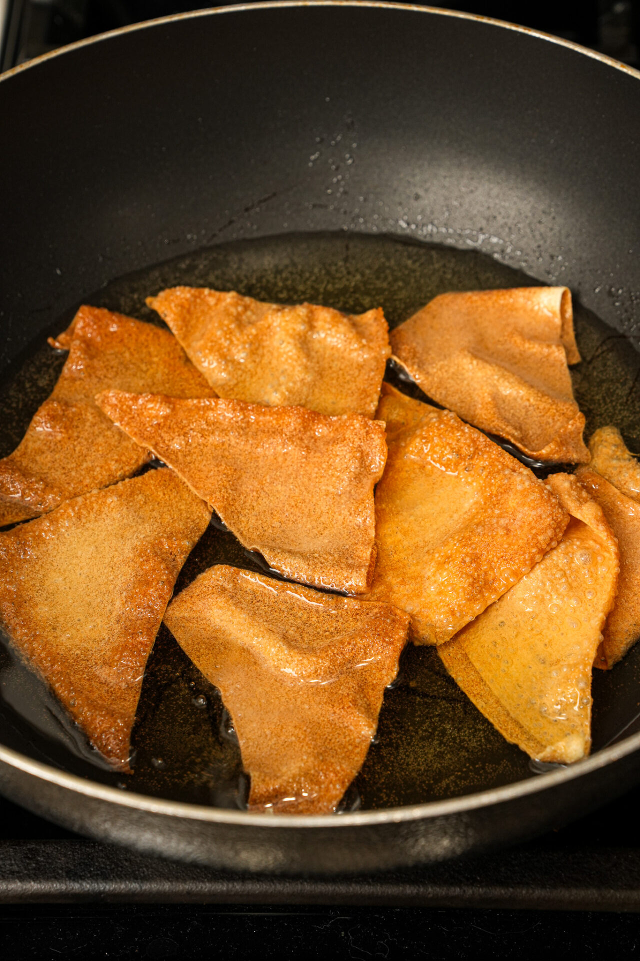 how to make homemade fried wonton chips