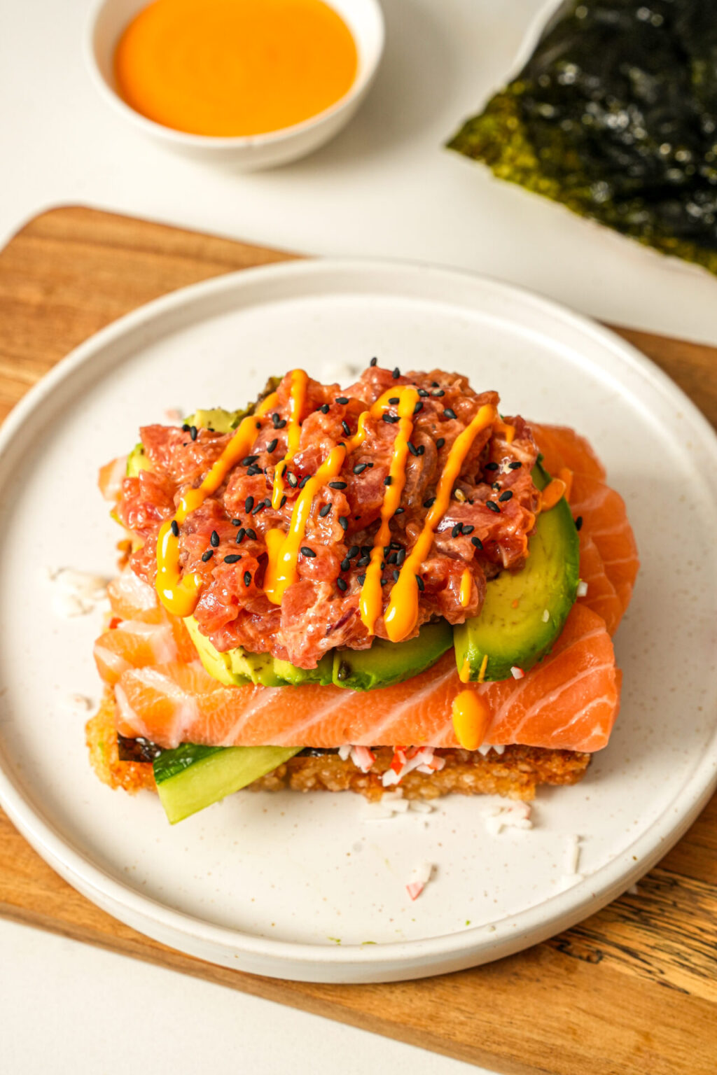 Erewhon Crispy Rice Sushi Sandwich Recipe - One Happy Bite