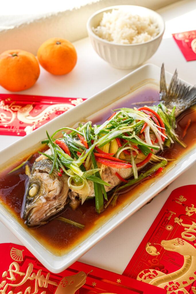 chinese steamed whole fish