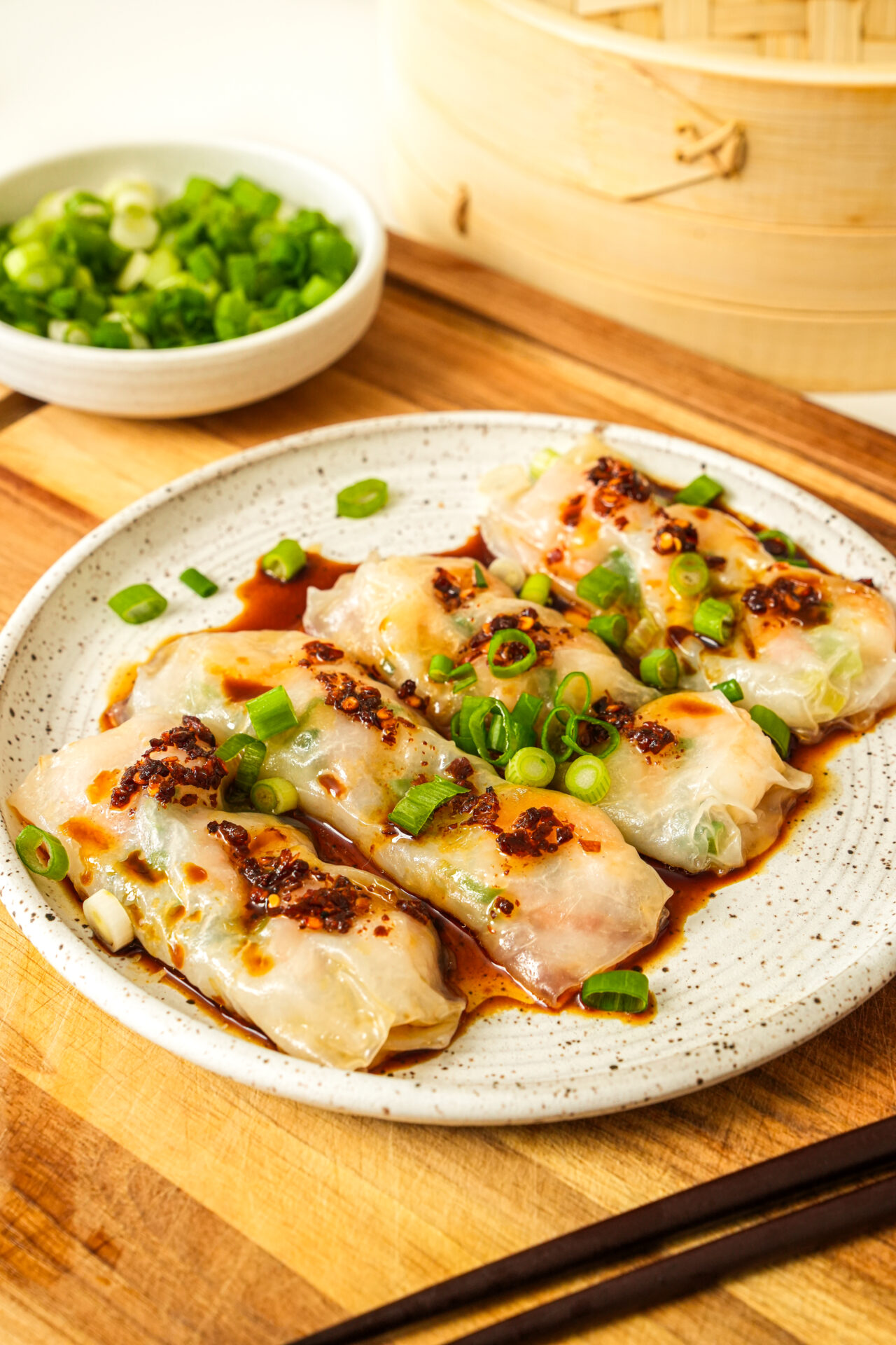 Shrimp Rice Paper Noodle Rolls (Cheung Fun)-image
