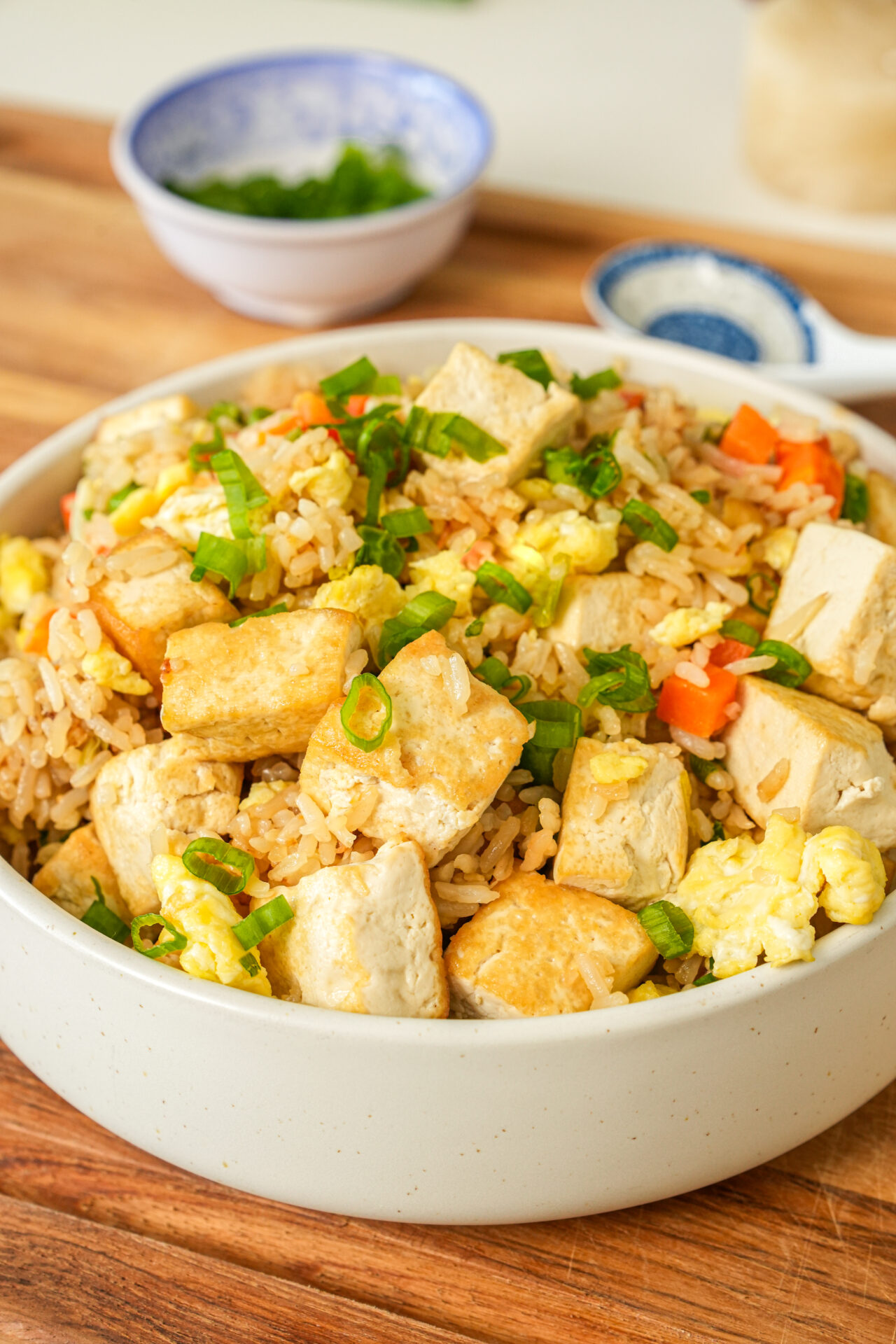 Easy & Healthy Tofu Egg Fried Rice Recipe-image