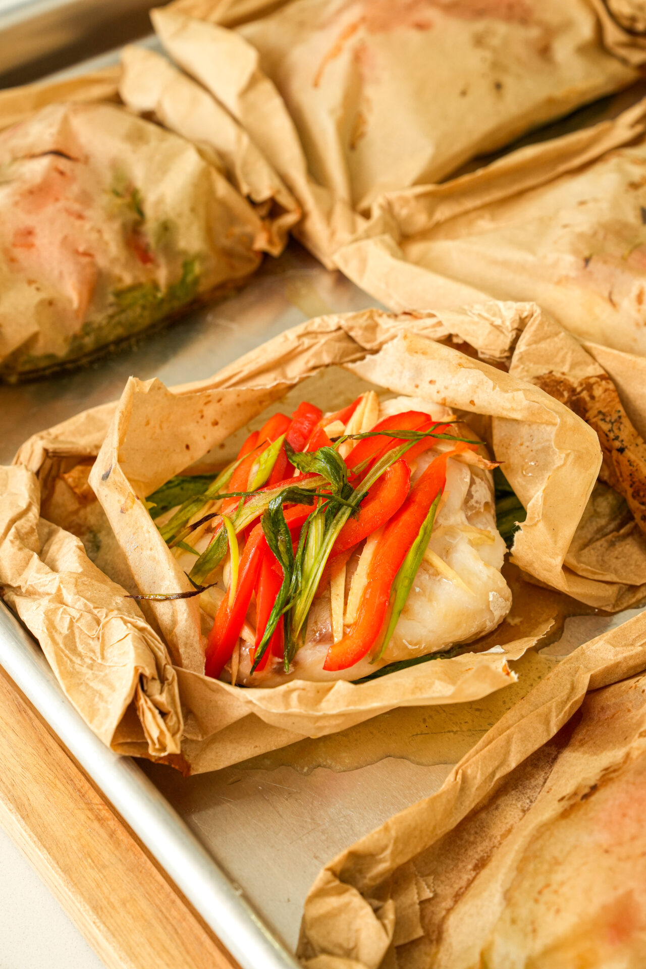 Chinese Fish Recipe with Parchment Paper (en Papillote)-image