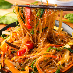 Healthy Korean Glass Noodles Recipe (Japchae)