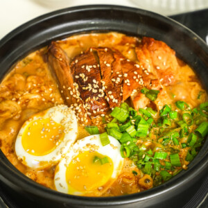 spicy sesame ramen soup