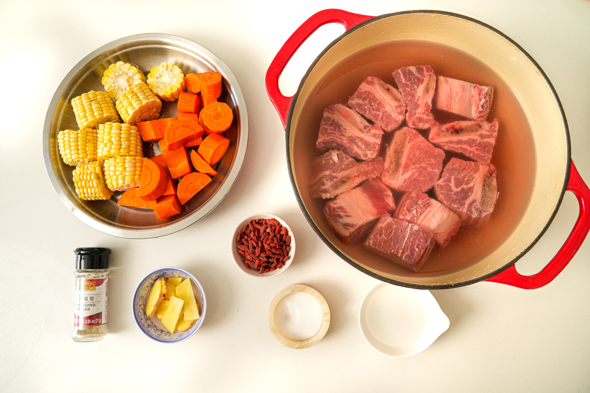 Beef Short Ribs and Corn Soup Recipe
