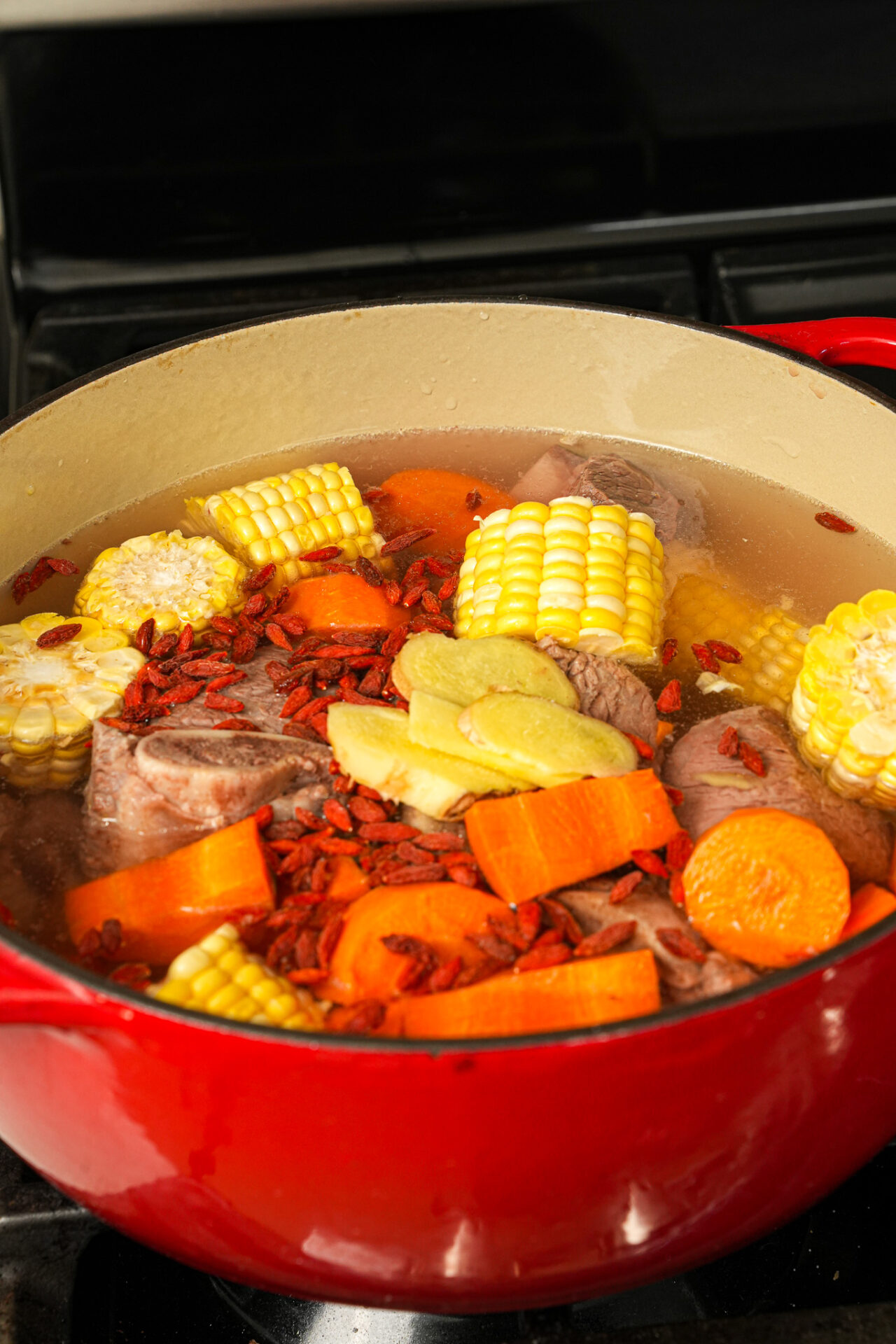 Beef Short Ribs and Corn Soup Recipe