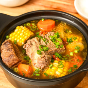 Beef Short Ribs and Corn Soup Recipe