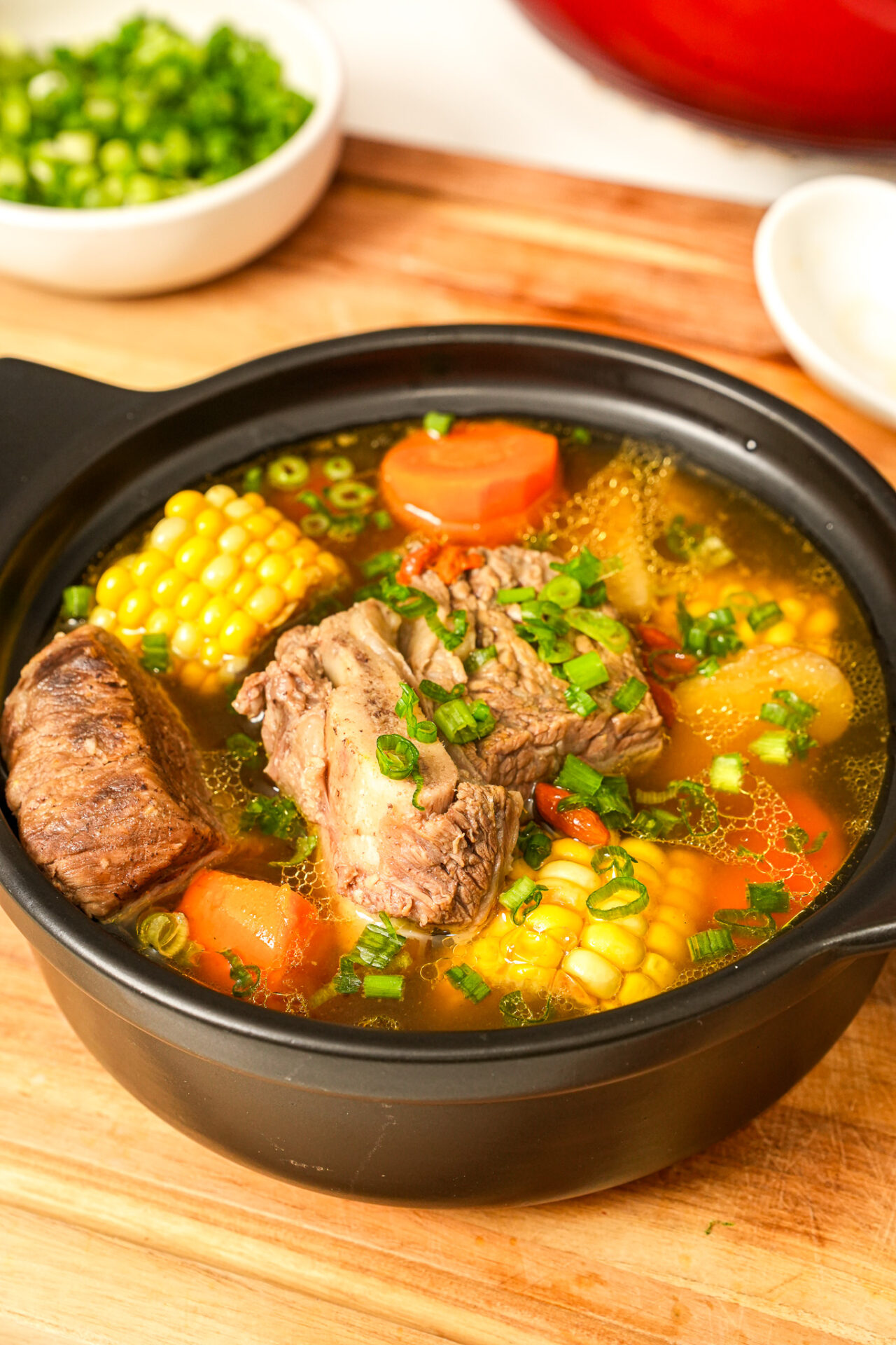 Beef Short Ribs and Corn Soup Recipe