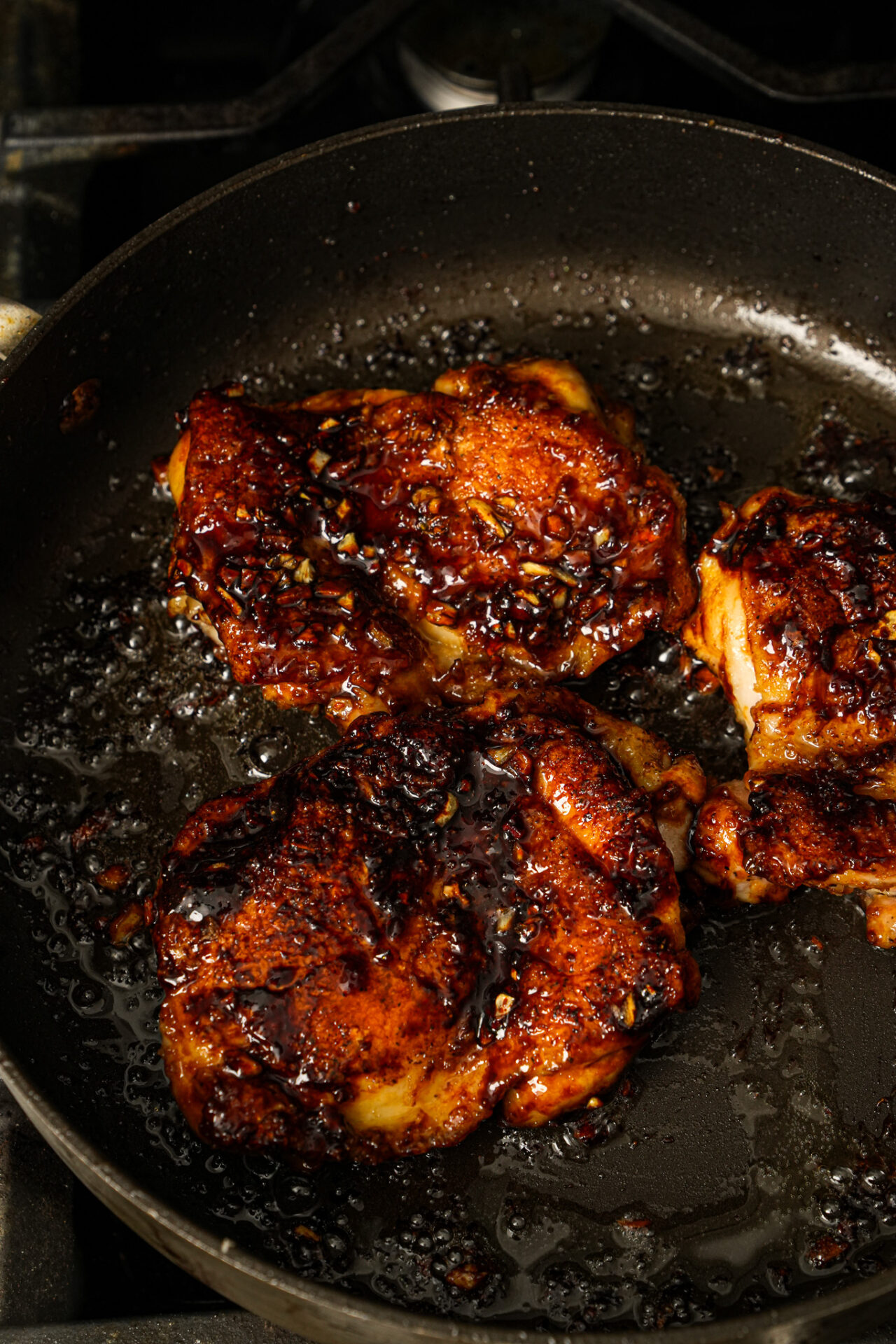 Honey Soy Glazed Chicken with Garlic Ginger Brothy Rice