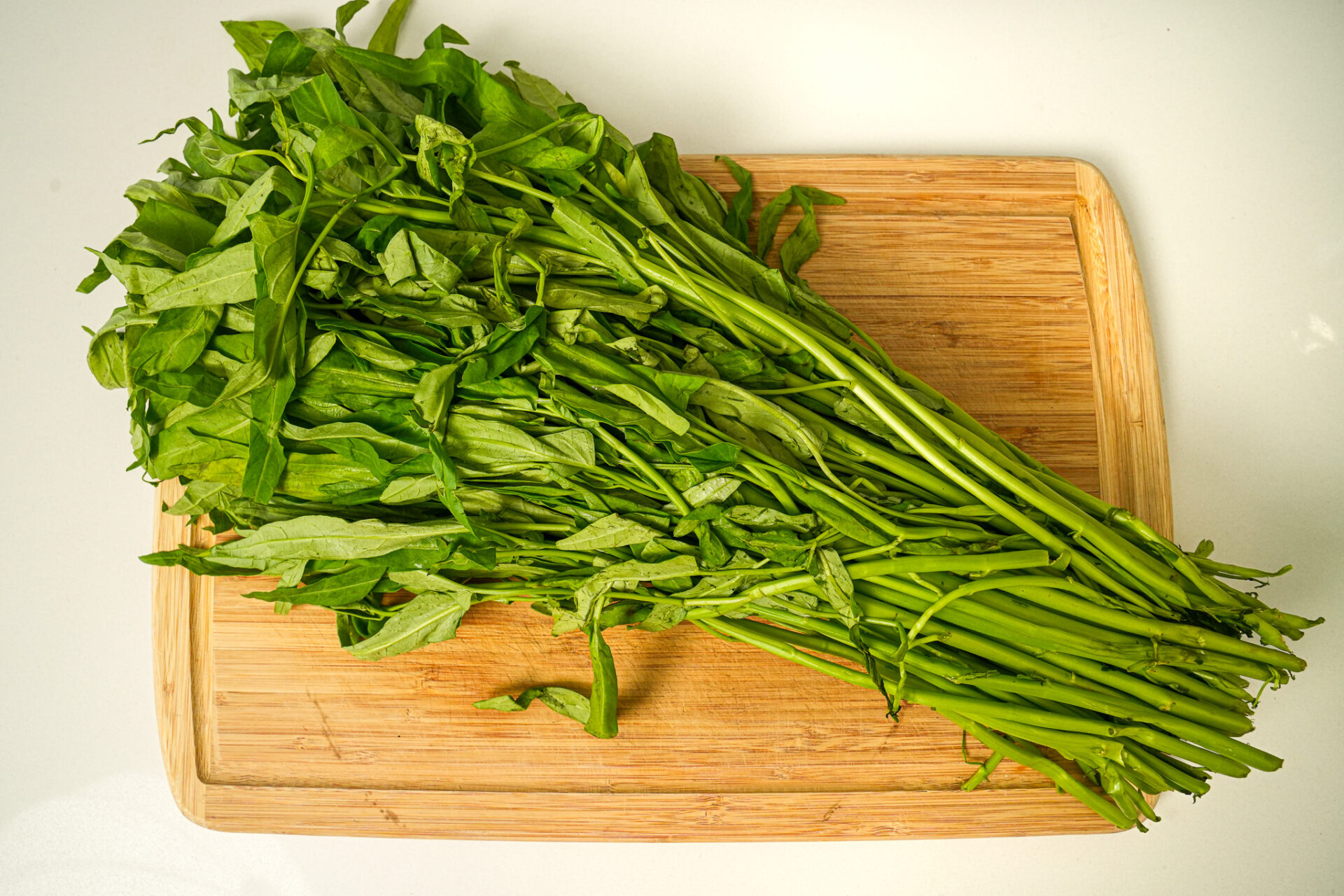 Stir Fried Morning Glory with 10 Clove Garlic