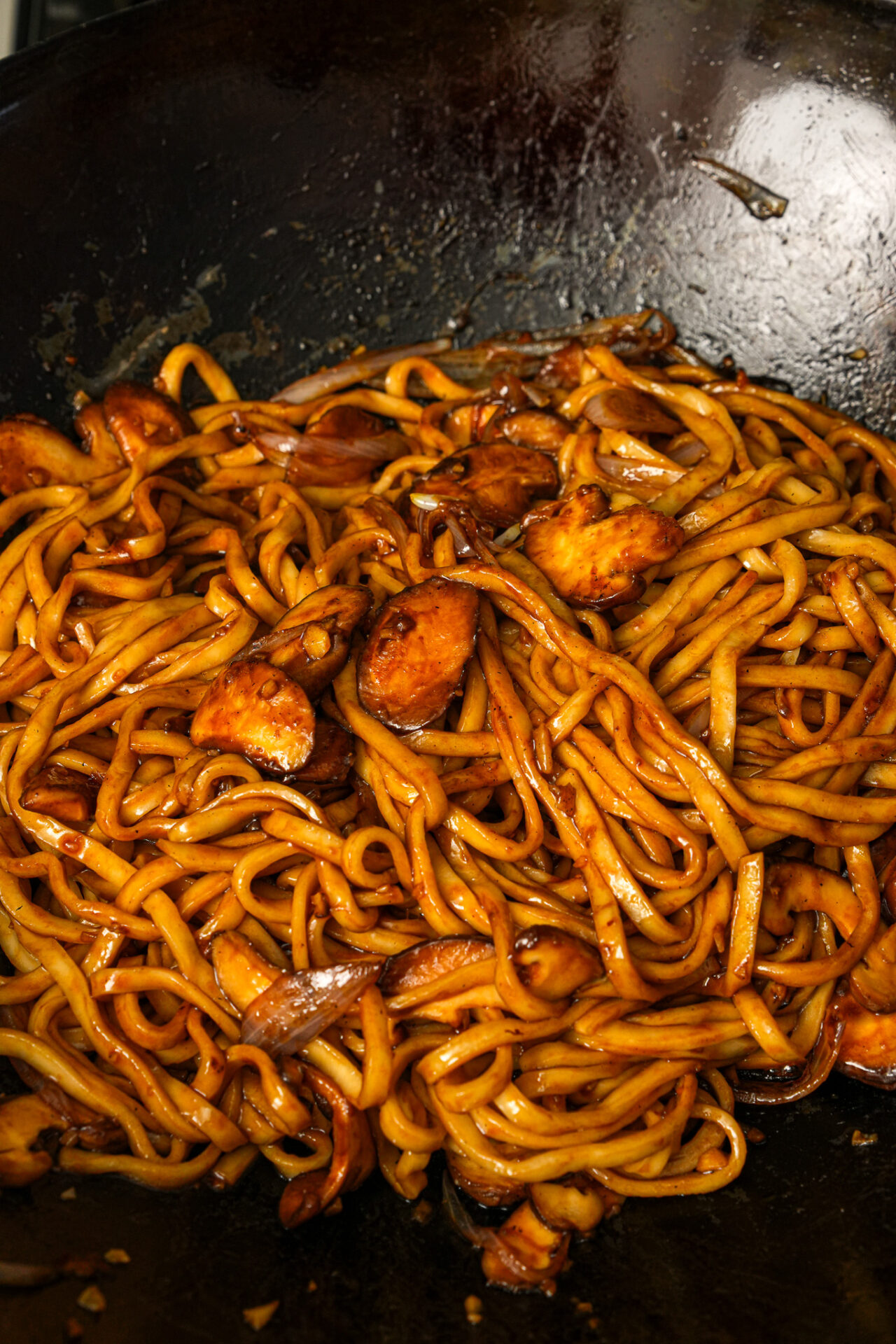 Longevity Noodles with Mushroom Recipe Yi Mein