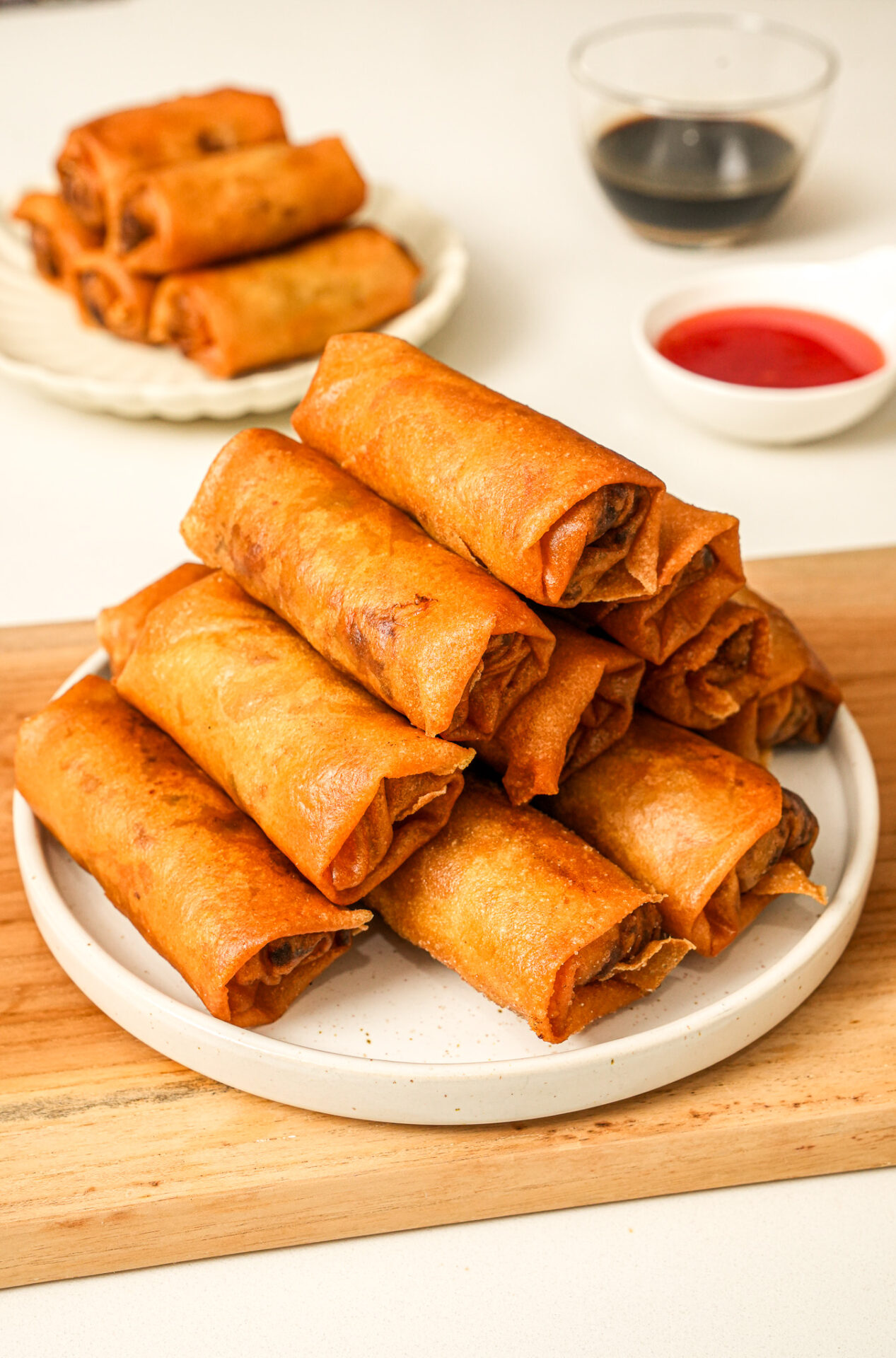 Crispy Pork and Cabbage Egg Rolls