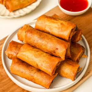Crispy Pork and Cabbage Egg Rolls