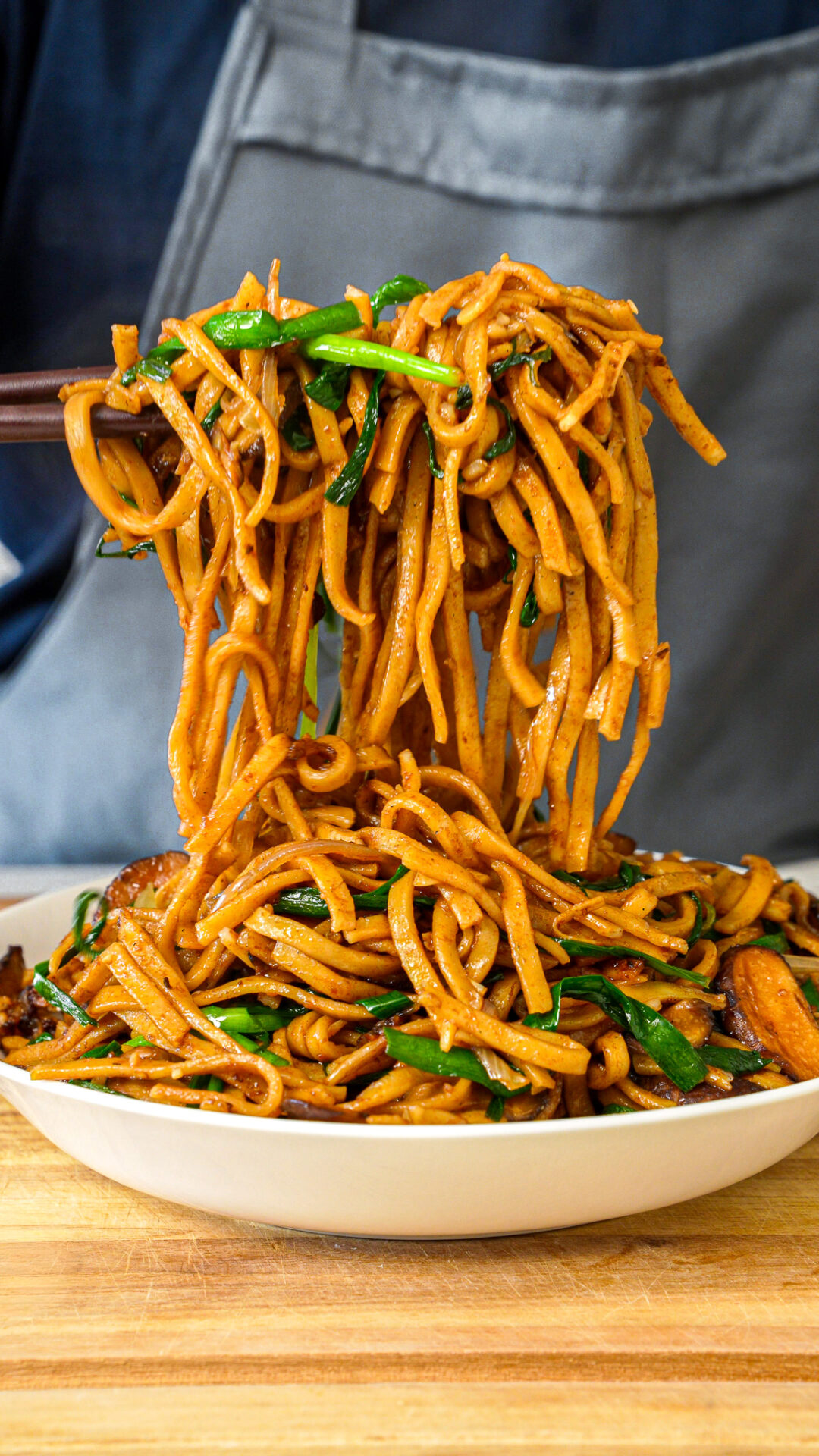 Longevity Noodles with Mushroom Recipe Yi Mein