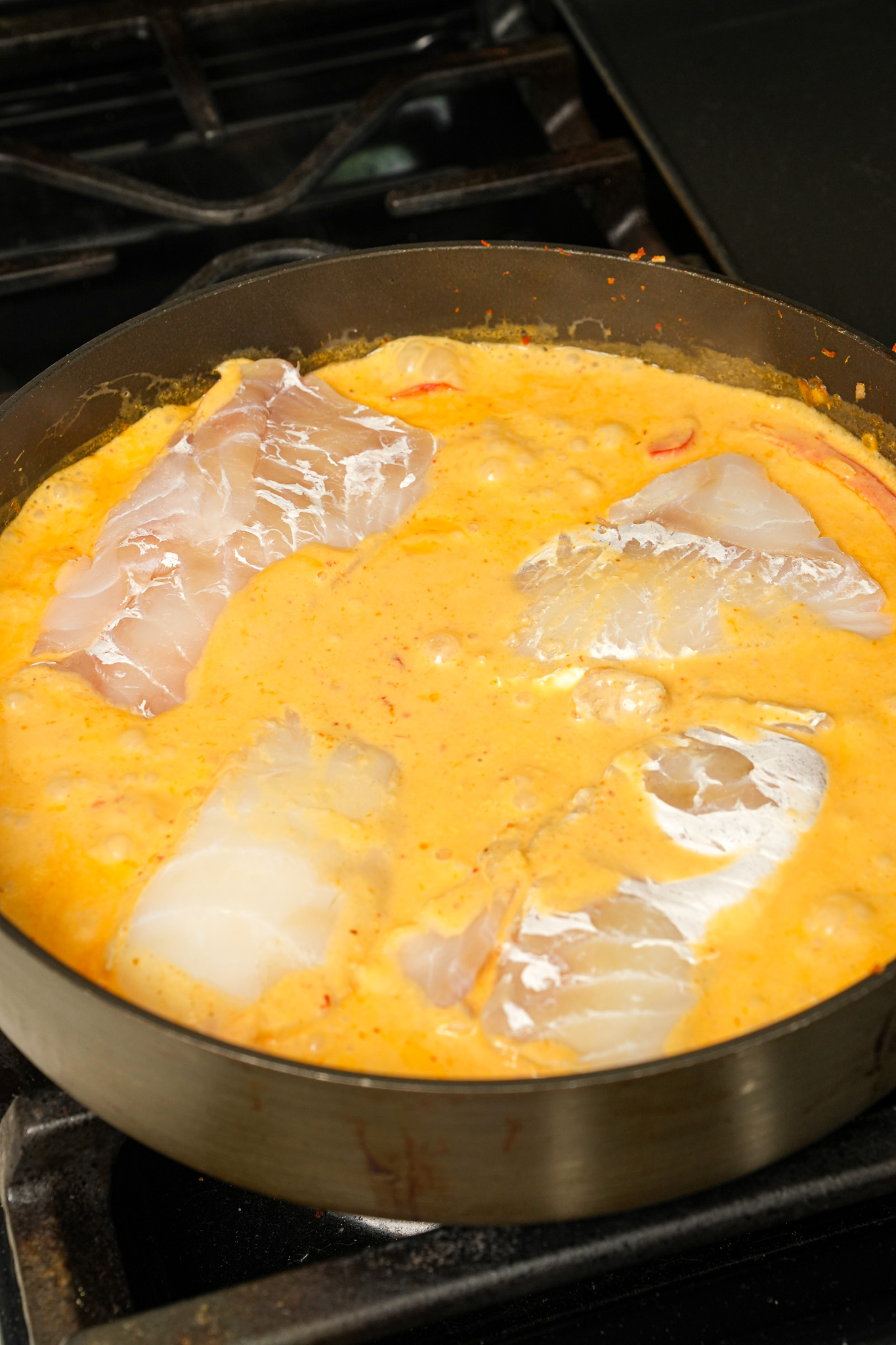 how to make One Pan Thai Coconut Cod Curry