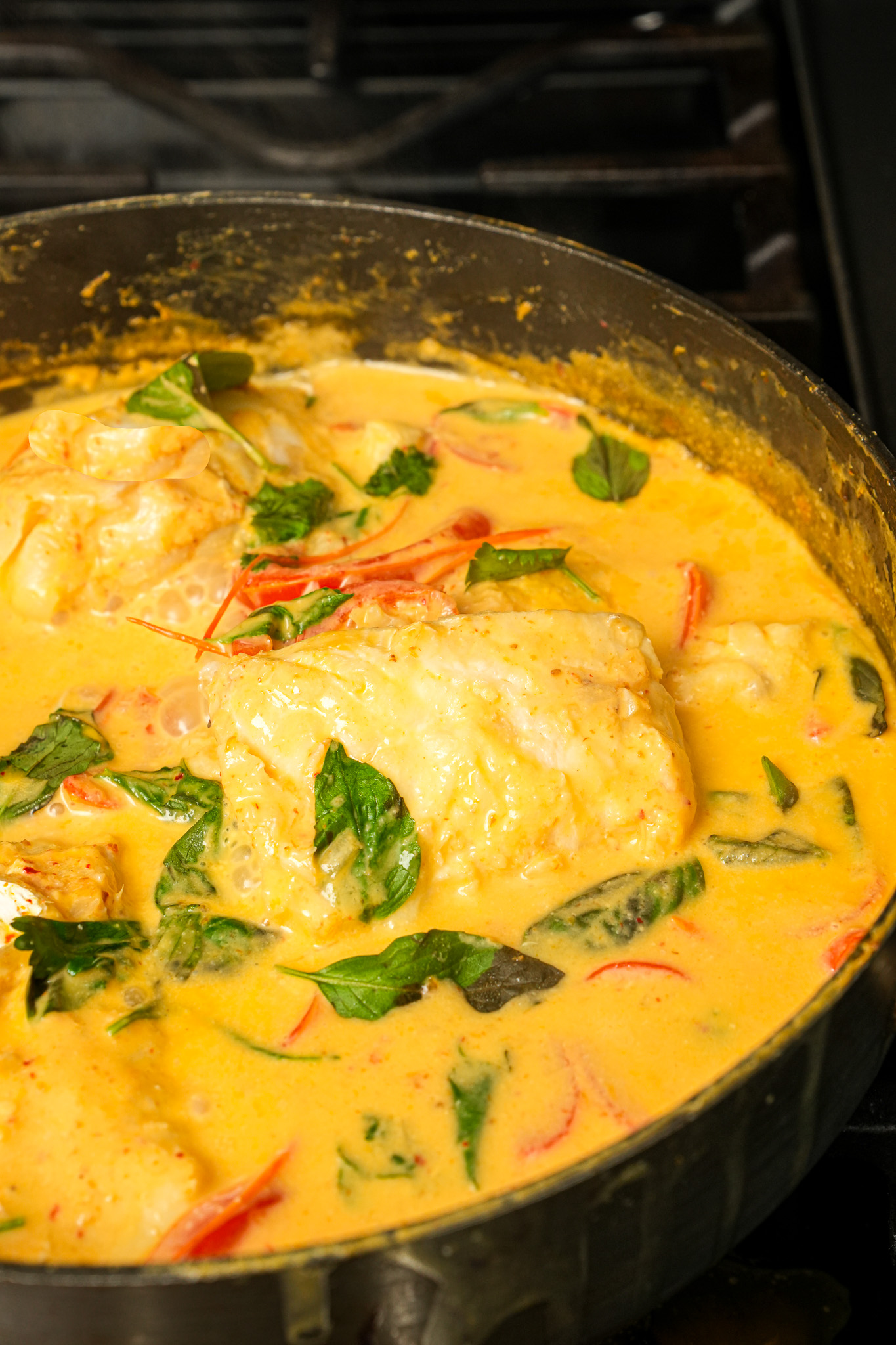 how to make One Pan Thai Coconut Cod Curry